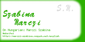 szabina marczi business card